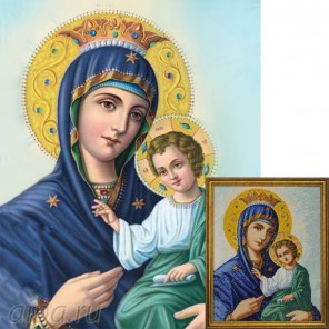 Иверская икона Божией Матери Алмазная вышивка мозаика Гранни