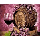 Бочонок вина Раскраска картина по номерам акриловыми красками на холсте