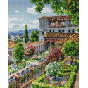 Сады Гранады Алмазная вышивка мозаика на подрамнике Белоснежка