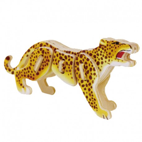 Леопард 3D Пазлы Деревянные Robotime