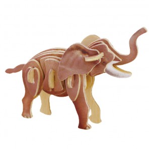 Слон 3D Пазлы Деревянные Robotime