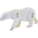 Белый медведь 3D Пазлы Деревянные Robotime