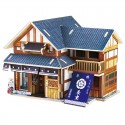 Японский чайный домик 3D Пазлы Деревянные Robotime