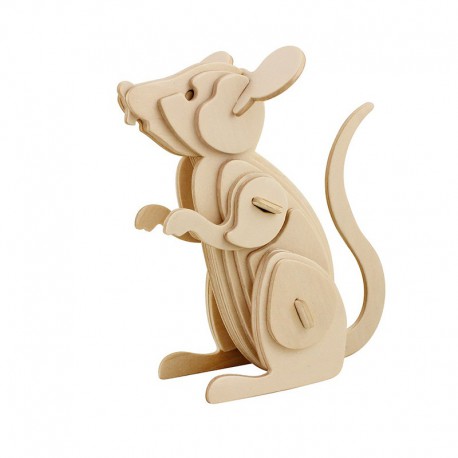 Мышь 3D Пазлы Деревянные Robotime