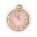 Розовые часы Подвеска металлическая для скрапбукинга, кардмейкинга Webster`s pages