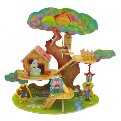 Дом на дереве 3D Пазлы Деревянные Robotime