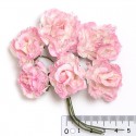 Розовые ажурные розы Цветы бумажные для скрапбукинга, кардмейкинга Stamperia