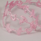 Розовая детская Лента декоративная для скрапбукинга, кардмейкинга