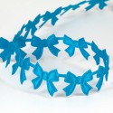 Синие бантики Лента декоративная для скрапбукинга, кардмейкинга