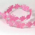 Розовые бабочки и цветы Лента декоративная для скрапбукинга, кардмейкинга