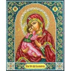 Владимирская Богородица Набор для частичной вышивки бисером Паутинка