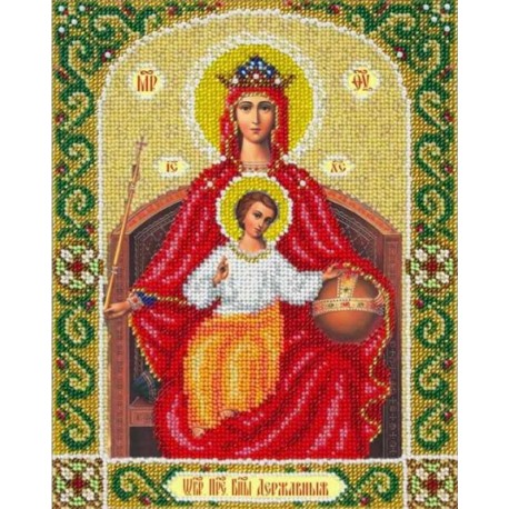 Богородица Державная Набор для частичной вышивки бисером Паутинка