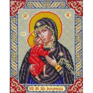 Богородица Феодоровская Набор для частичной вышивки бисером Паутинка