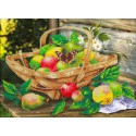 Яблочки Набор для частичной вышивки бисером Паутинка