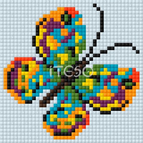 Бабочка Алмазная мозаика на магнитной основе Iteso