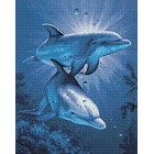 Раскладка Свидание дельфинов Алмазная вышивка мозаика Гранни