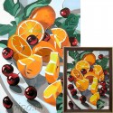 Апельсины и вишни Алмазная вышивка мозаика Гранни