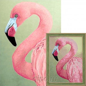 Розовый фламинго Алмазная вышивка мозаика Гранни