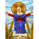 Богородица Спорительница хлебов Набор для частичной вышивки бисером Вышиваем бисером