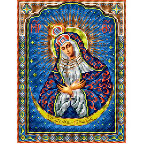 Остробрамская Богородица Набор для частичной вышивки бисером Вышиваем бисером