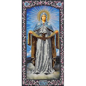 Богородица Покрова Набор для частичной вышивки бисером Вышиваем бисером