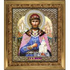 Святой Дмитрий Набор для частичной вышивки бисером Вышиваем бисером
