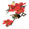 Птица в цветах Набор для вышивки бисером Вышиваем бисером