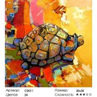 Количество цветов и сложность Черепаха удачи Раскраска картина по номерам акриловыми красками на холсте Color Kit