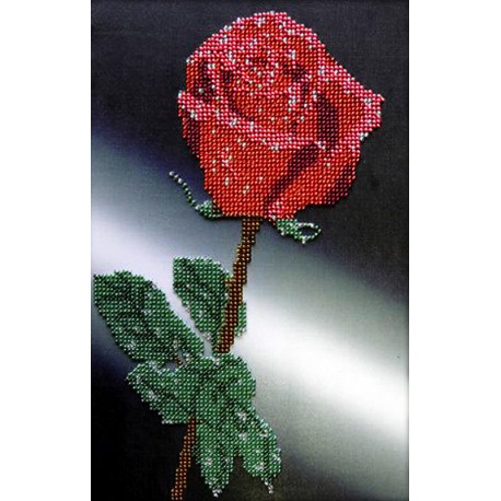 Роза Набор для частичной вышивки бисером Вышиваем бисером