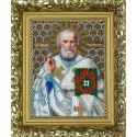 Святой Николай Угодник Набор с рамкой для вышивки бисером Вышиваем бисером