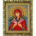 Богородица Семистрельная Набор с рамкой для вышивки бисером Вышиваем бисером
