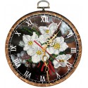 Часы Ромашки Набор с рамкой для частичной вышивки бисером Вышиваем бисером