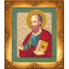 Святой Павел Апостол Набор для частичной вышивки бисером Русская искусница