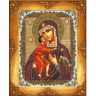 Богородица Феодоровская Набор для частичной вышивки бисером Русская искусница