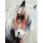 Лошадка Раскраска картина по номерам акриловыми красками на холсте Белоснежка