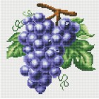 Гроздь винограда Алмазная мозаика стразами на подрамнике Белоснежка