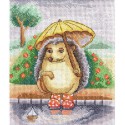 Ёжик с зонтиком Э. Молявко Набор для вышивания Золотое Руно