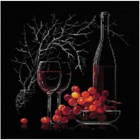 Натюрморт с красным вином Набор для вышивания Риолис