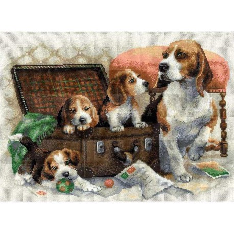 Собачье семейство Набор для вышивания Риолис