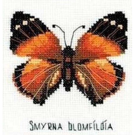Набор для вышивания крестиком Klart Бискорню, Бабочки и розочки (8-149)