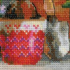 Подоконник с цветами Набор для вышивания Риолис