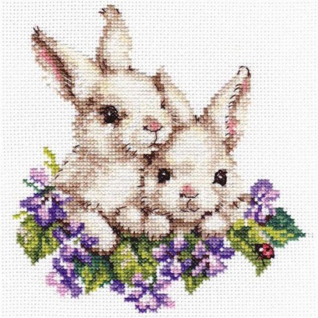 Крольчата Набор для вышивания Алиса