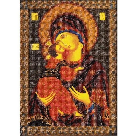 Владимирская Богородица Набор для вышивки бисером Кроше