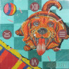 Раскладка Счастливый пес Часы Алмазные на подрамнике с частичной выкладкой Color Kit
