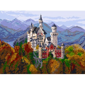 Замок в Баварии Ткань с рисунком Матренин посад