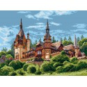 Замок в Румынии Ткань с рисунком Матренин посад