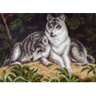 Волчья пара Ткань с рисунком Матренин посад