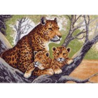 Гепард с малышами Ткань с рисунком Матренин посад