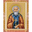 Святой Сергий Радонежский Канва с рисунком для вышивки Матренин посад