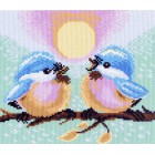 Две птички Ткань с рисунком Матренин посад